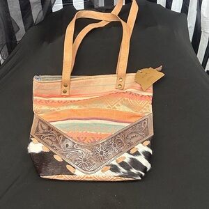 OLAY Multicolor Bohemian Tote Bag